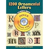 1200 Ornamental Letters (Dover Electronic Clip Art) (CD-ROM and Book)