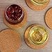 Olivia & Aiden Cork Coasters Set | 24 Piece Set | Round Thick, Super Absorbent | Fits Cups, Mugs, Wine Glasses | Heat-Resistant Counter and Table Protection | Includes Metal Coaster Holder