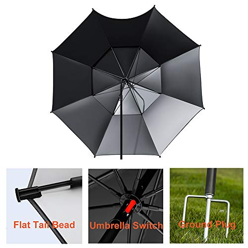 Outech Sonnenschirm, Terrassenschirm Im Freien, Tragbarer Gartenschirm Mit Regenschirm, Mit Verdickten Rippen, UV-Schutz… – Bild 6
