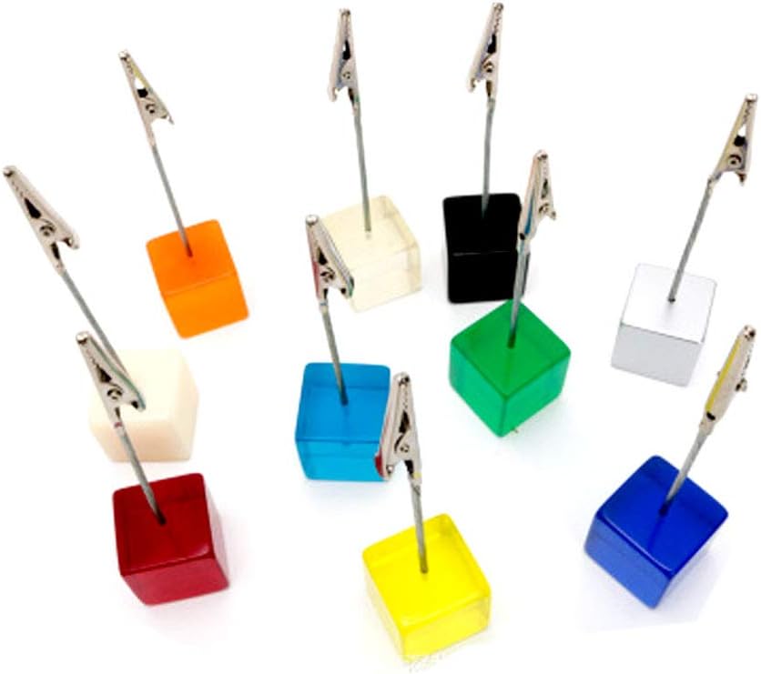 10Pcs Memo Holders, Photo Clip Holders Paper Number Holders Name Card Holders Memo Clip Place Card Paper Menu Stand Party Decoration Card Holders for Pictures Card