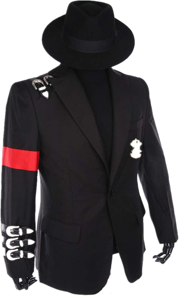 Michael Jackson Professional Cosplay Costume Retro Punk Style Black