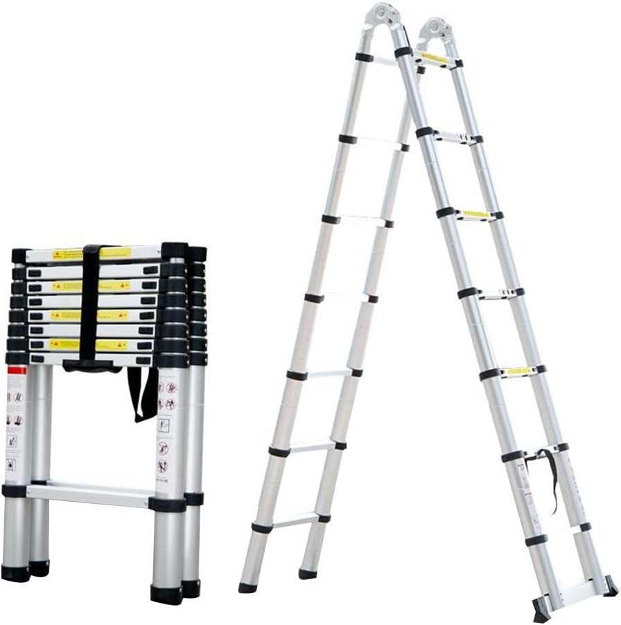Telescopic Ladders Folding Extention Step Ladder Extension Straight Ladders Portable Aluminum