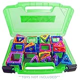 Life Made Better New Magnetic Carrying Case, Compatible with Magformers and Magna Tiles, Playset Organizer (Green)