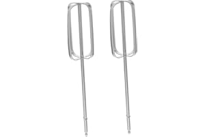 SECFOU 2pcs Stainless Steel Egg Beater Accessories Hand Mixer Beaters Replacement for Kitchen Use
