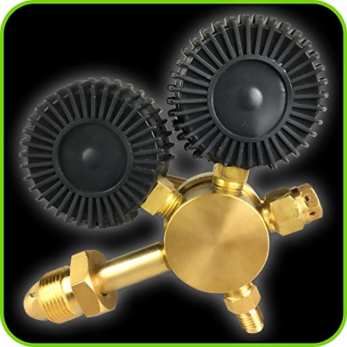 MANATEE Nitrogen Regulator with 0-800 PSI Delivery Pressure, CGA580 Inlet Connection and 1/4-Inch Male Flare Outlet Connection Durable Brass Accurate and Dependable - HVAC Purging Solid Brass - Thumbnail 5