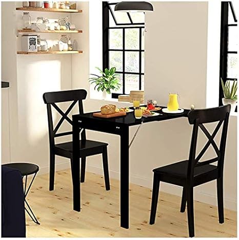 Amazon De Schreibtisch Wand Buro Computer Workstation Klappbar Home Stehtisch Laptop Stander Multifunktionskuche Esszimmer Arbeitszimmer Schreibtisch Platzsparend Einfache Installation Schwarz