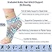 Dowellife Plantar Fasciitis Socks, Ankle Brace Compression Support Sleeves & Arch Support, Foot Compression Sleeves, Ease Swelling, Achilles Tendonitis, Heel Spurs for Men & Women (Nude L)