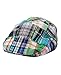 NYfashion101 Men's Multicolor Plaid Patchwork Buttoned Duck Bill Newsboy Ivy Cap