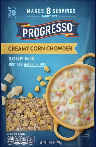 PROGRESSO CREAMY CORN CHOWDER DRY SOUP MIX, FAMILY SIZE, 8 OZ.
