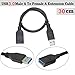 SaiTech IT 2 Pack Short Length 1 Feet USB 3.0 Extension Cable, USB 3.0 A Male to Female Extender Cable