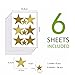 63 pcs Removable Vinyl Sparkling Star Wall Decals DIY Glitter Stars Wall Stickers Murals Star Sticker for Home Walls Kids Room Bedroom Living Room Bathroom Boys Girls Decor 2.5