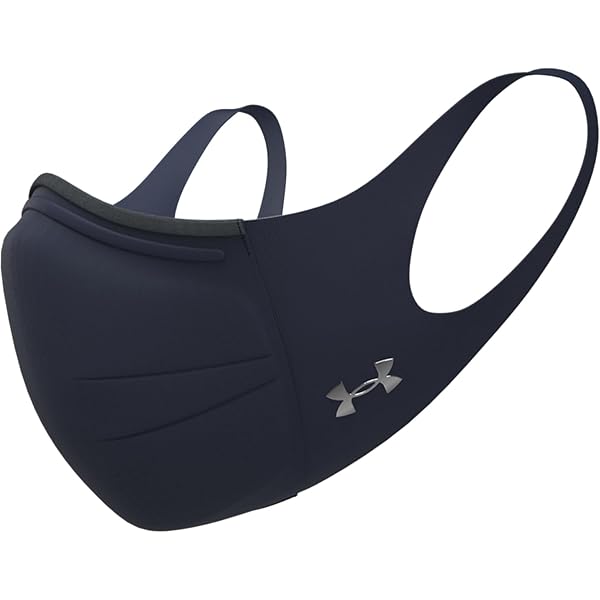 Under Armour Adult Sports Mask , Black (001)/White , Medium/Large