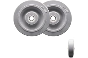 Nobles/Tennant Scrubber Guide Bumper Wheel Replacement – 3” x 7/8” Thermoplastic Rubber Tread Wheel Only – 250 lbs. Total Capacity – 5/16” Metal Bushings Included – Set of 2 – Service Caster Brand