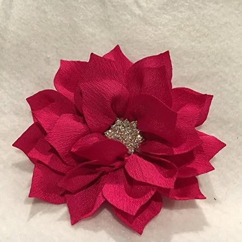 Hot Pink Flower, Lotus Flower, Flower Hair Bow, Flower Hair Clip
