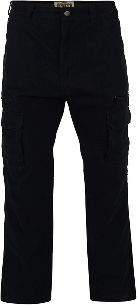 Kam Extra Tall Relaxed FIT Pants in Black (118) Amazon.co