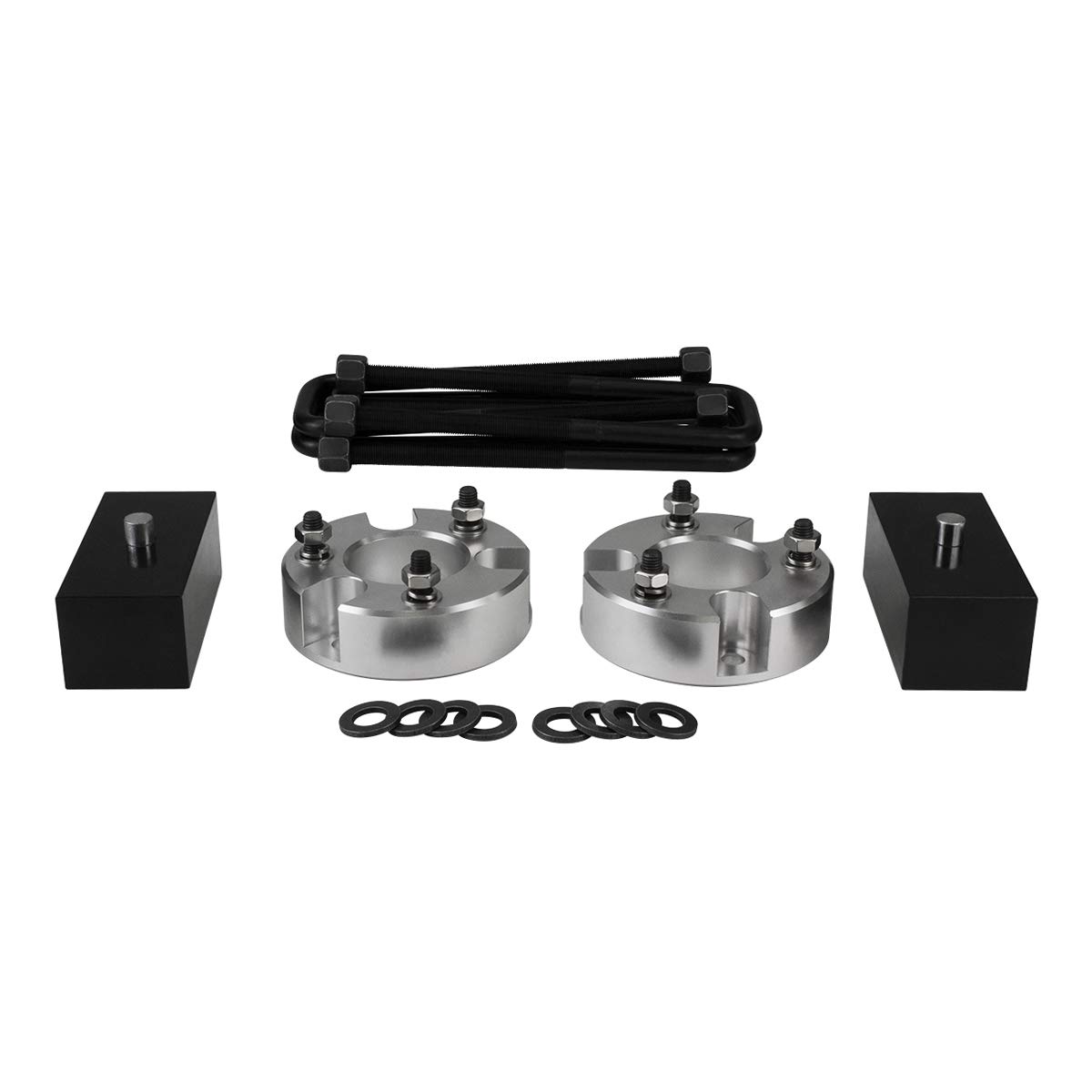 Liftcraft Fits Nissan Frontier Lift Kit 3 Inch Front 2 Inch Rear Strut Spacers Lift Blocks And Extended U Bolts Aircraft Aluminum Level Kit Silver Buy Online In Peru At Desertcart
