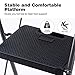 Finether Folding 4 Step Ladder with Platform Lightweight Portable Step Stool with Tool Project Tray, Non-Slip Treads, 330 lbs Weight Capacity