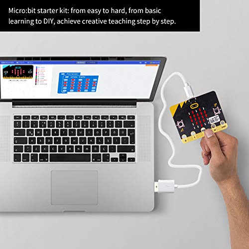 Yahboom Micro:bit Programmable Electronic Experiment Kit Graphic Coding STEM Education for Kids with Online Instruction Course (Micro bit Not Include) - Thumbnail 3