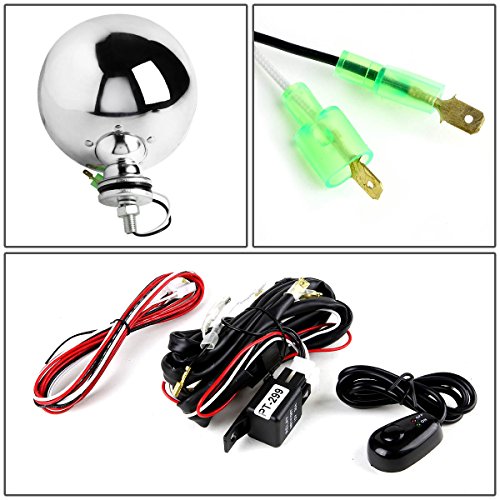 DNA Motoring FL-6-U+SW-SM-CH Fog Light, Driver and Passenger Side