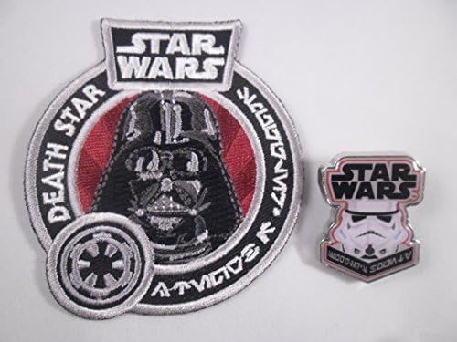 Star Wars Death Star Darth Vader Patch and Stormtrooper Pin Funko 2016 Lucasfilm