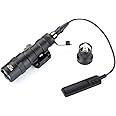 Assletes Weapon Light Picatinny Flashlight Constant and Momentary Output Flashlight with Pressure Switch 20mm Mount Rail Flashlight