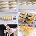 SelfTek Cannoli Tubes Set 2 Styles Cylinder and Cone Stainless Steel Cream Horn Forms for Croissant Shell Cream Roll with Cream Icing Piping Nozzle Tip and Cleaning Brush