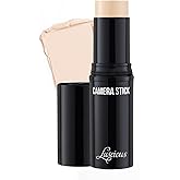True + Luscious Camera Stick Foundation | Full Coverage Cream for Flawless Airbrushed Skin | Hydrating Non-Comedogenic Formula | Vegan Paraben-Free Cruelty-Free 0.49 oz | Shade 0: Ivory