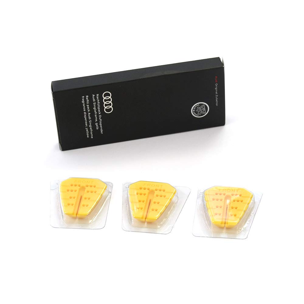 Audi 81A087009B Refill Pack Single Frame Fragrance Diffuser Yellow Invigorating