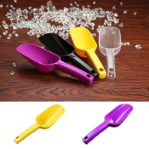 Dovewill Various Colors Ice Scoop Shovel Sweets Buffet Food Flour Shops Measure - Yellow S