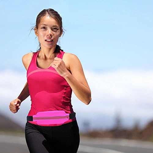 Pocket Sport, Running Belt, Hiking and Fitness Expandable Weather Resistant Waist Pack Running Belt Water Resistant Sweat proof Earphone Hole