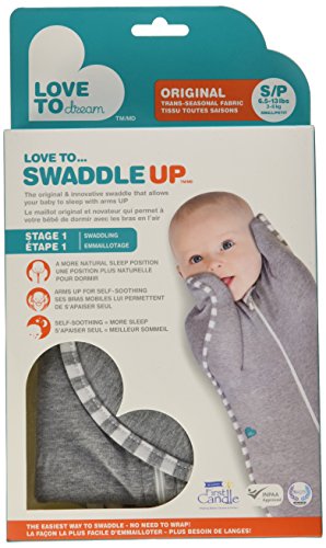 Love to Dream Swaddle UP Original, Gray, Small, 6.5-13 lbs.