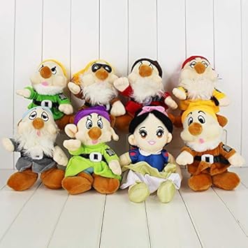 dingtian Juguete de Peluche 8pcs / Lot Fairy Tale Blancanieves Y Los Siete Enanitos Peluches Peluches De Peluche: Amazon.es: Juguetes y juegos