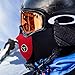 ewinever 3PCS Neoprene Thermal Fleece Cold Weather Half Face Mask for Motorcycle,Bicycle,Skiing,Running,Hiking,Mountain Climbing,Skateboard & More