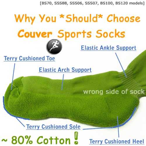 COUVER Knee High Sports Athletic Baseball Softball Socks, MAROON, Medium