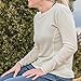 100% Merino Wool - Women's Midweight Base Layer - Long Sleeve Crew - Natural Cream - Small