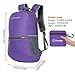 ZOMAKE Ultra Lightweight Hiking Backpack 20L, Packable Small Backpacks Water Resistant Daypack for Women Men(Purple)