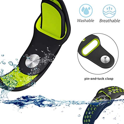 Exteren for Samsung Galaxy Watch Band, Sports Soft Silicone Replacement Band Wrist Strap for Samsung Galaxy Watch active (Green)