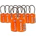TravelMore 10 Pack TSA Approved Travel Combination Cable Luggage Locks for Suitcases - Orange