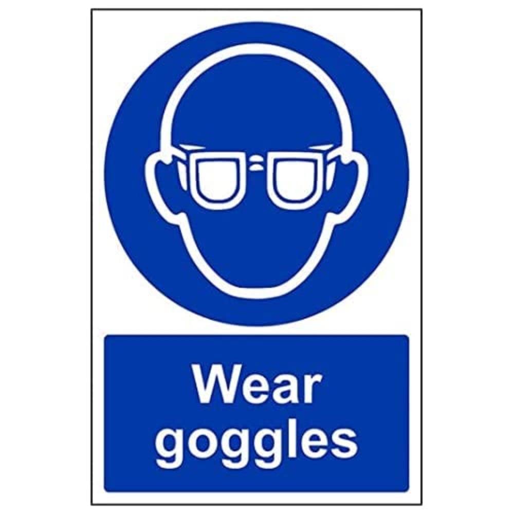 V Safety Eco Friendly Mandatory PPE - Wear Goggles - 200 X 300mm