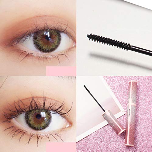 Waterproof Mascara, Starry Sky Slim Mascara Thick Curling Long-Lasting Anti-Sweat and Non-Blooming Long Mascara Thick Curls Waterproof Long-Lasting Make up for Women (a)