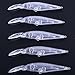 Aorace 20pcs/lot 11.2cm 9g Unpainted Minnow Baits Fishing Lure Body Minnow Blank Rattling Baits