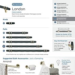 Amerock | Cabinet Pull | Black Bronze/Golden