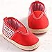 Binmer(TM) New Cute Solid Infant Anti-slip New Born Baby Shoes Boys Casual Shoes (12~18 Month, Red)