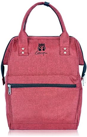 BAGSMITH Multi-Function Diaper Backpack Bag For Mom Travel Backpack With Laptop Pocket Lightweight Large Capacity Stylish Durable (red)