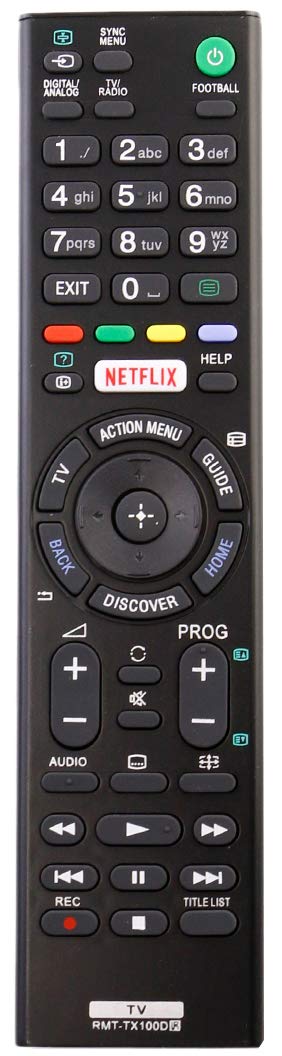 ALLIMITY Remote Control RMT-TX100D RMT-TX102D Replaced for Sony TV KDL-55W756C KDL-55W805C KD-65X8505C KD-65X8507C KD-65X8508C KD-65X8509C KD-65X9305C KDL-65W855C KD-75X8505C KDL-75W855C