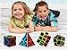 Dreampark Speed Cube Bundle [4 Pack] 2x2 3x3 Pyramid Skew Carbon Fiber Sticker Smooth Magic Cube Puzzle Toy