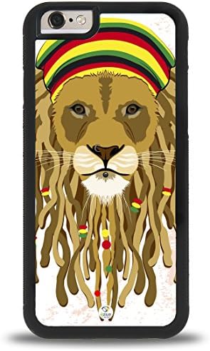 iPhone 7 Plus Case iZERCASE [Rasta Lion Drawing Reggae] for Apple iPhone 7 Plus (Black)