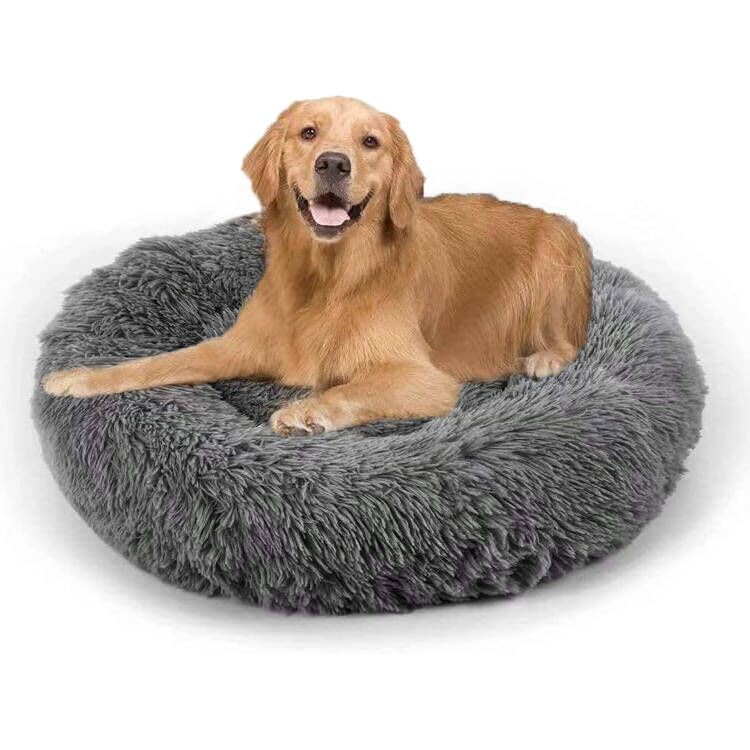 Soft Pet Bed for Cats and Small Medium Dogs Cuddler Cat Calming Bed Round Cushion Nest Bed Portable Cat Dog Puppy Bed Sofa Sleeping Bed Warm Plush Pad Mat Cozy Bed