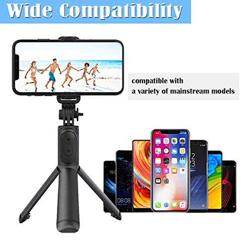Selfie Stick Tripod,Extendable Bluetooth Selfie Stick with Wireless Remote,Compatible with iPhone 11/11 pro/X/8/8P/7/7P/6s/6,Samsung Galaxy S9/S8/S7/Note 9/8 More