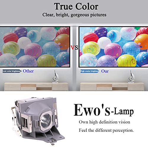 EWO'S RLC-092/RLC-093 Lamp Bulb for Viewsonic PJD5155 PJD5255 PJD5555W PJD5153 PJD5553LWS PJD5353LS PJD6550LW Projector Lamp Bulb Replacement, with Housing